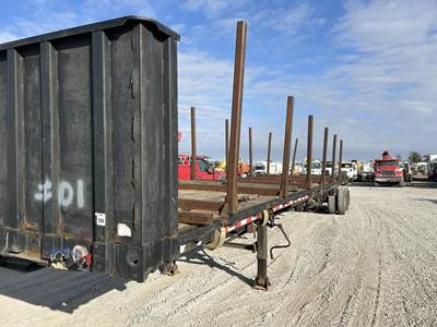 Fontaine 48ft Steel Flatbed Trailer - Spring, Sliding Axle