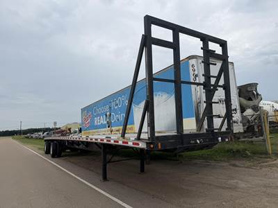Fontaine 53x102 Steel Flatbed Trailer - Air Ride, Sliding Spread Axle