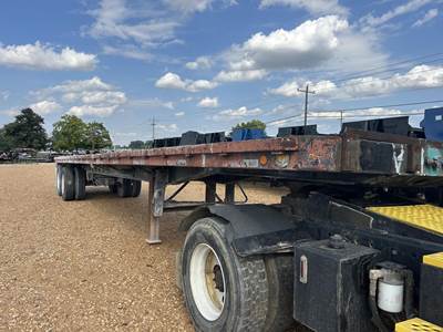 Lufkin 42x96 Steel Flatbed Trailer - Spring, Sliding Axle