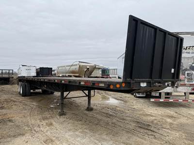 Lufkin 45x102 Steel Flatbed Trailer - Spring, Sliding Axle