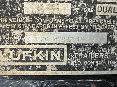 2007 Lufkin 45x102 Steel Flatbed Trailer - Spring, Sliding Axle For ...