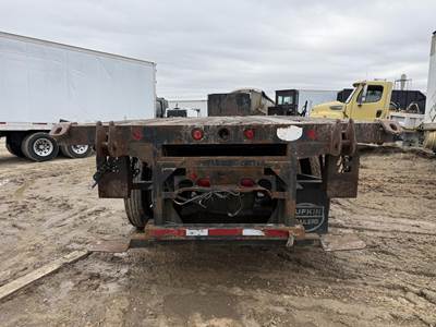 2007 Lufkin 45x102 Steel Flatbed Trailer - Spring, Sliding Axle For ...