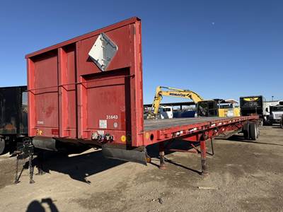 Lufkin 48x96 Steel Flatbed Trailer - Spring, Fixed Axle