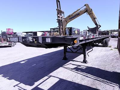 Manac 48x100 Steel Flatbed Trailer - Spring, Sliding Axle