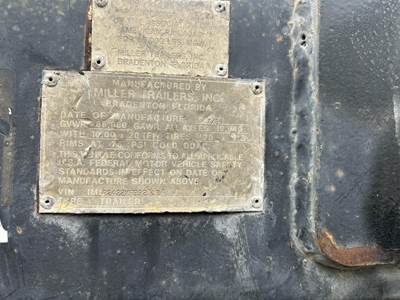 Miller 42x96 Steel Flatbed Trailer - Spring, Fixed Axle