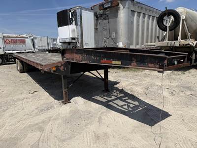 Shop Built 45x96 Steel Flatbed Trailer - Spring, Fixed Axle