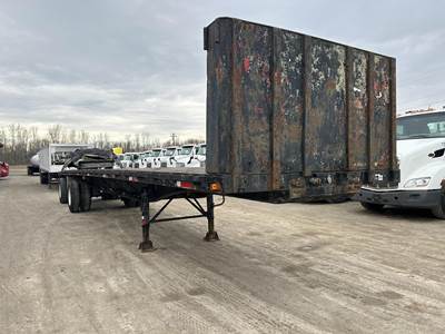 Trailmobile 45 FT SPREAD AXLE FLAT BED Steel Flatbed Trailer - Air Ride, Spread Axle