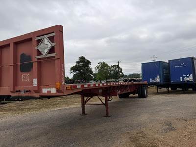 Transcraft 45x96 Steel Flatbed Trailer - Spring, Fixed Axle