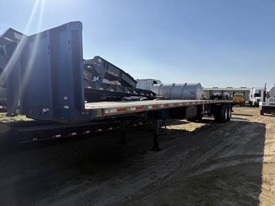 UTILITY 45 FT FLAT BED Combination Flatbed Trailer - Spring, Fixed Axle