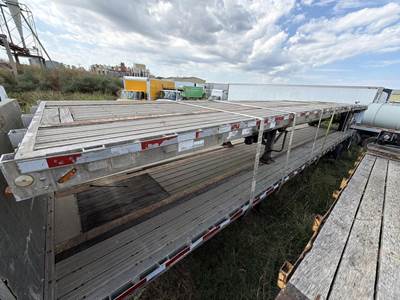 WILSON 45 FT FLAT BED Combination Flatbed Trailer - Spring, Fixed Axle
