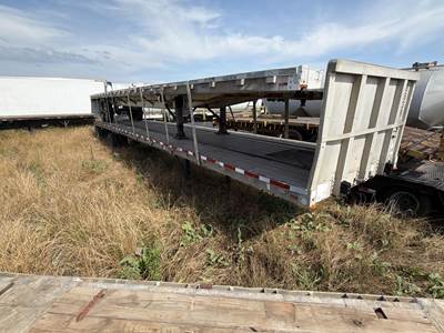 WILSON 45x96 Aluminum Flatbed Trailer - Air Ride, Spread Axle