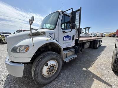 Freightliner M2 106 Tandem Axle 24 ft Flatbed Truck - 350HP, Automatic