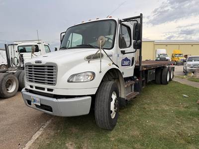 Freightliner M2 106 Tandem Axle 24 ft Flatbed Truck - 350HP, Automatic