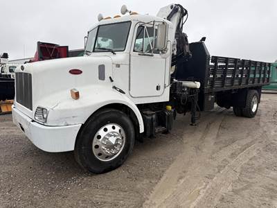 Peterbilt 330 19 ft Flatbed Truck - 250HP, 6 Speed Manual