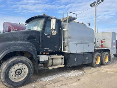 Mack Granite CV713 Tandem Axle Fuel & Lube Truck - 370HP, 8Ll Manual