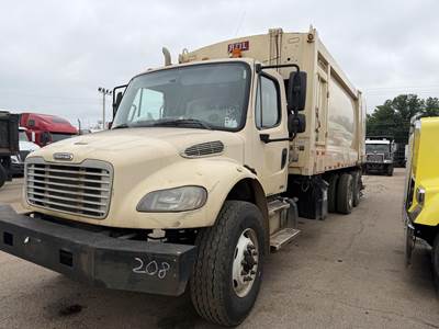 Freightliner M2 106 Tandem Axle Side Load Garbage Truck - Cummins, 325HP, Automatic