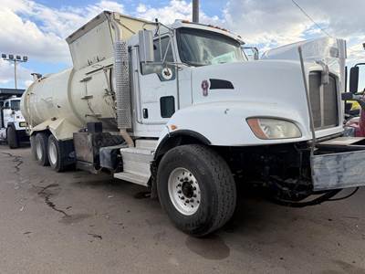 Kenworth T440 Tandem Axle Side Load Garbage Truck - Cummins, 345HP, Automatic