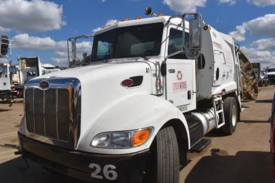 Peterbilt 337 Single Axle Garbage Truck - Paccar, 260HP, Automatic