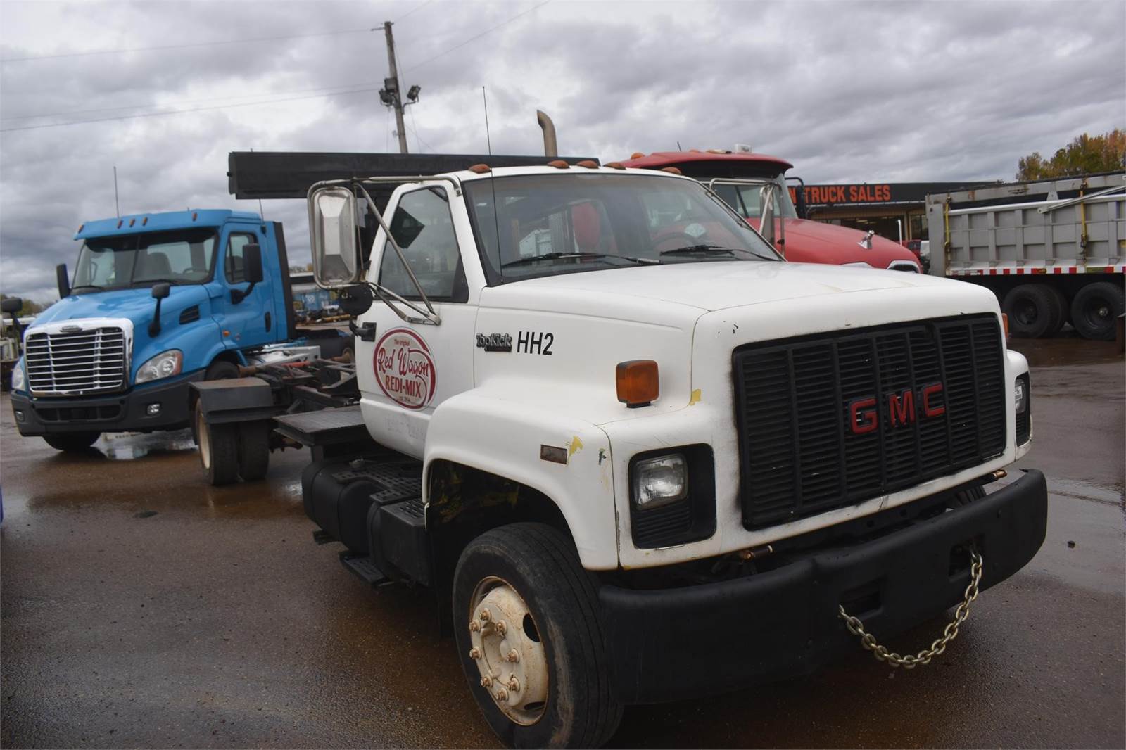 1991 GMC TopKick C6500 Single Axle Hooklift Truck Automatic For Sale