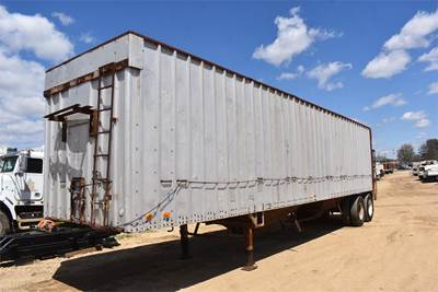 WILSON 40x96 Aluminum Hopper / Grain Trailer - Spring, Fixed Axle