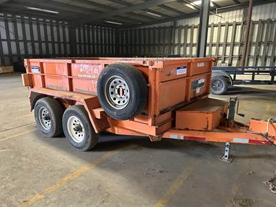 Snake River 10 FT DUMP Tandem Axle Steel Landscape Trailer - Spring, Fixed Axle