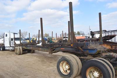 Homemade 40 FT LOG Steel Log Trailer - Spring