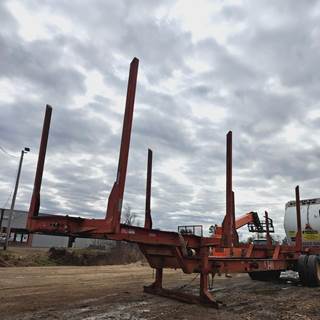 Pitts 4 BOLSTER LOG TRAILER Log Trailer
