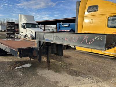 Shop Built 36x101 Tri Axle Steel Lowboy Trailer - Center Point, Fixed Axle