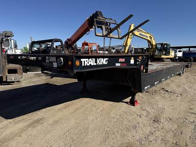 Trail King 48x102 Tandem Axle Steel Lowboy Trailer - Air Ride, Fixed Axle