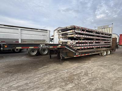 Trailboss 40x102 Tandem Axle Steel Lowboy Trailer - Spring, Fixed Axle