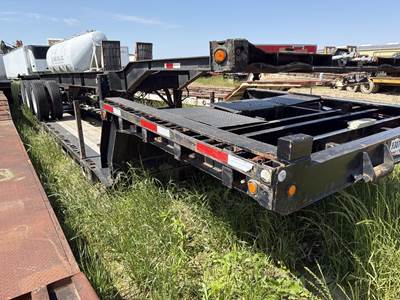 Waltron 48x102 Tandem Axle Steel Lowboy Trailer - Air Ride, Fixed Axle