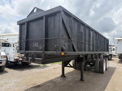 Shop Built 28 FT SLUDGE TRAILER Tandem Axle Steel Refuse Trailer - Spring, Fixed Axle