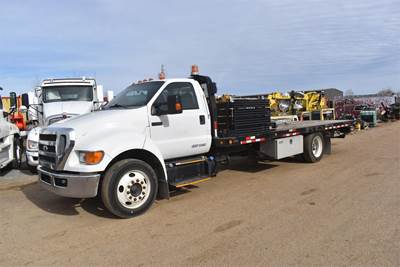 Ford F-650 Single Axle Rollback Tow Truck - Cummins, 260HP, Automatic
