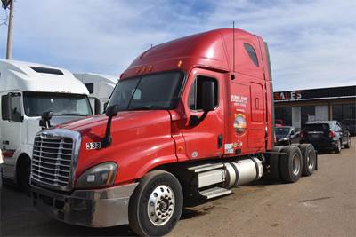 Freightliner Cascadia 125 Sleeper Semi Truck - 75" Raised Roof Sleeper, Detroit 455HP, 10 Speed Manual