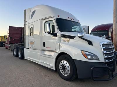 Freightliner Cascadia 126 Sleeper Semi Truck - 75" Raised Roof Sleeper, Detroit 455HP, 12 Speed Dt12 Amt
