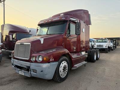 Freightliner Century Class 112 Sleeper Semi Truck - Flat Top Sleeper, Caterpillar 430HP, 10 Speed Manual