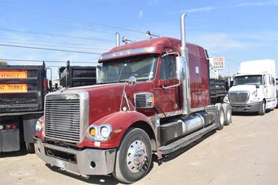 Freightliner Coronado 132 Sleeper Semi Truck - 70" Mid Roof Sleeper, Detroit 500HP, 13 Speed Manual