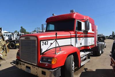 Freightliner FLD120 Sleeper Semi Truck - 60" Mid Roof Sleeper, Cummins 460HP, 10 Speed Manual