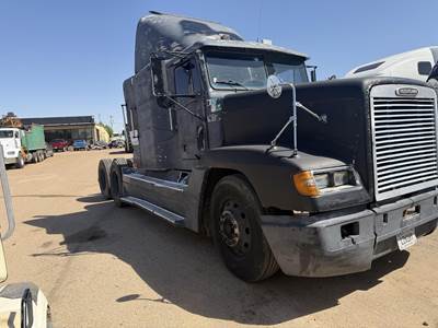 Freightliner FLD120 Sleeper Semi Truck - 42" Flat Top Sleeper, Detroit 365HP, 9 Speed Manual