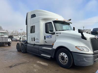 International LT Sleeper Semi Truck - 75" Raised Roof Sleeper, Cummins 450HP, 12 Speed Endurant Amt