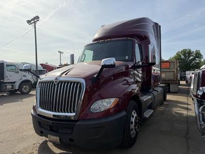 International LT Sleeper Semi Truck - 75" Raised Roof Sleeper, Cummins 450HP, 12 Speed Endurant Amt