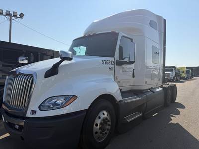 International LT Sleeper Semi Truck - 75" Raised Roof Sleeper, A26 450HP, 12 Speed Amt