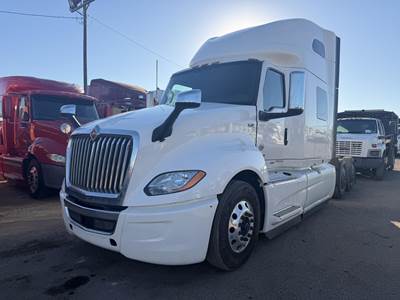 International LT Sleeper Semi Truck - 75" Raised Roof Sleeper, A26 450HP, 12 Speed Endurant Amt