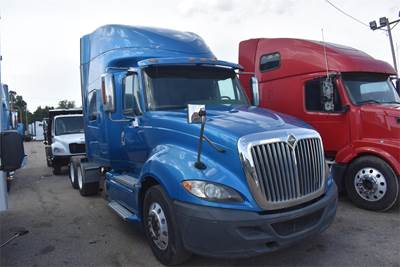 International ProStar Sleeper Semi Truck - 74" Mid Roof Sleeper, Caterpillar 445HP, 10 Speed Manual