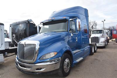 International ProStar Sleeper Semi Truck - 74" Mid Roof Sleeper, Caterpillar 445HP, 10 Speed Manual