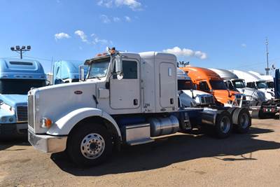 Peterbilt 365 Sleeper Semi Truck - 30" Flat Top Sleeper, Caterpillar 445HP, 8Ll Manual