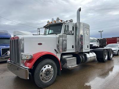 Peterbilt 388 Sleeper Semi Truck - Flat Top Sleeper, Paccar 490HP, 13 Speed Manual