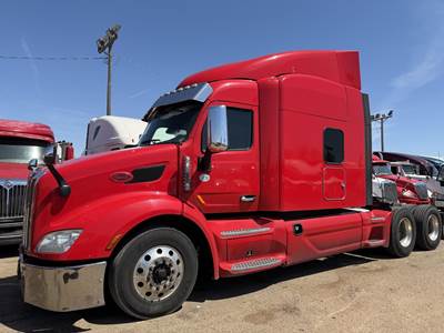 Peterbilt 579 Sleeper Semi Truck - 80" Mid Roof Sleeper, Paccar 455HP, 12 Speed Amt