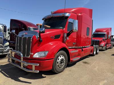 Peterbilt 579 Sleeper Semi Truck - 80" Mid Roof Sleeper, Paccar 455HP, 12 Speed Amt