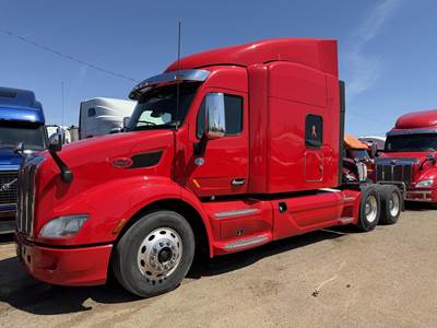 Peterbilt 579 Sleeper Semi Truck - 80" Mid Roof Sleeper, Paccar 455HP, 12 Speed Amt